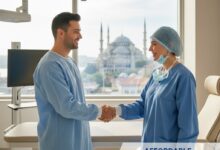 Affordable gastric sleeve cost in Istanbul, showing a successful medical tourism experience combining high-tech surgery with the city backdrop.
